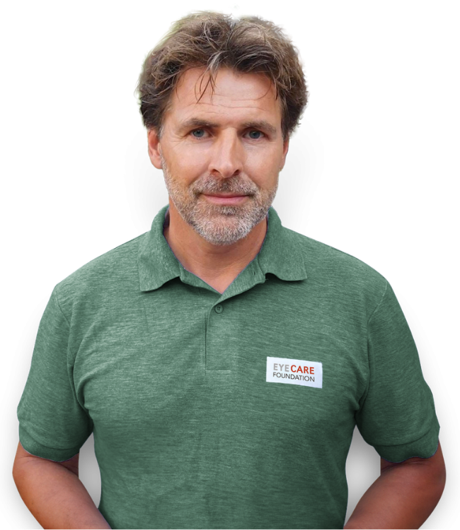 Toine van Peperstraten, ambassadeur, Eye Care Foundation